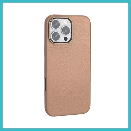DEFNE STORE Joko iPhone 16 Pro Max Uyumlu Wonder Deri Magsafe Kapak - Bronz DFNBEZ