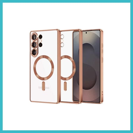 Defne Store Samsung Galaxy S26 Ultra Uyumlu Kross Magneticsafe Kapak - Çöl Titanyum Dfnbez