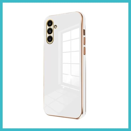 DEFNE STORE Samsung Galaxy A15 4G Uyumlu Kılıf Volet Silikon - Beyaz DFNBEZ
