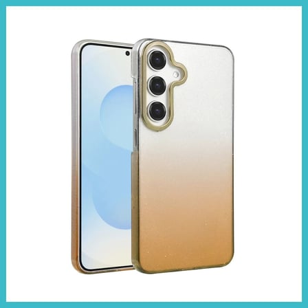 DEFNE STORE Samsung Galaxy A34 5G Uyumlu Glossy Kapak - Çöl Titanyum DFNBEZ