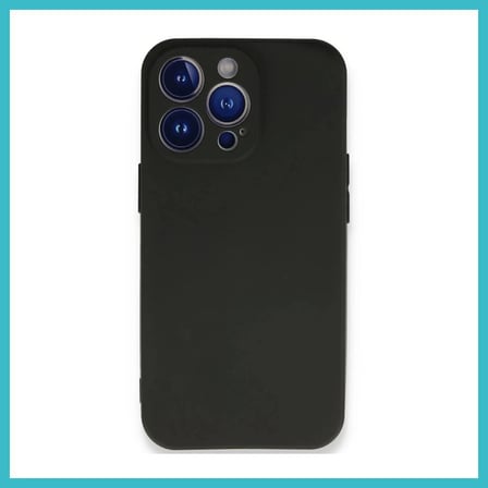 DEFNE STORE iPhone 13 Pro Max Uyumlu Kılıf First Silikon - Siyah DFNBEZ
