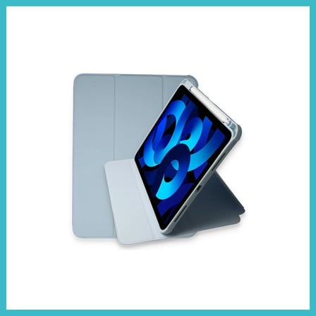 DEFNE STORE iPad Pro 11 (2021) Kılıf Starling 360 Kalemlikli Tablet Kılıf - Mavi DFNBEZ