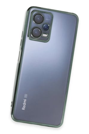 DEFNE STORE Redmi Note 12 5G Uyumlu Kılıf Lensli Silikon - Yeşil DFNBEZ