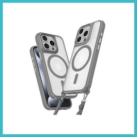 DEFNE STORE iPhone 14 Pro Max Uyumlu Kılıf Enka Magsafe Silikon Kılıf - Titan Gri DFNBEZ