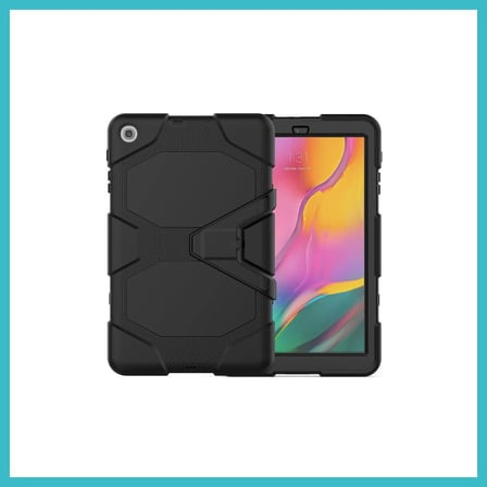 DEFNE STORE Samsung Galaxy T510 Tab A 10.1 Kılıf Griffin Tablet Kapak - Siyah DFNBEZ