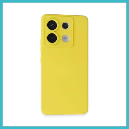 DEFNE STORE Redmi Note 13 Pro 5G Uyumlu Kılıf Nano içi Kadife Silikon - Sarı DFNBEZ