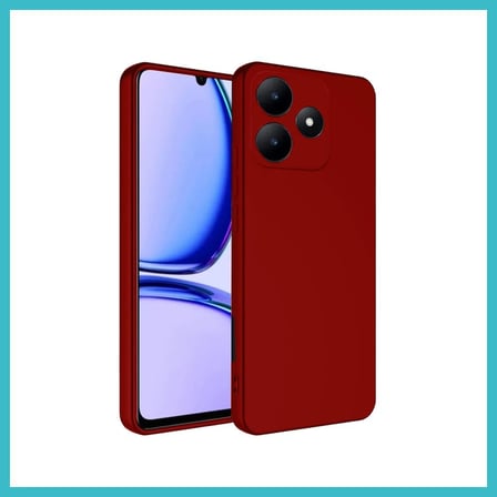 DEFNE STORE Realme C61 Uyumlu Kılıf First Silikon - Kırmızı DFNBEZ