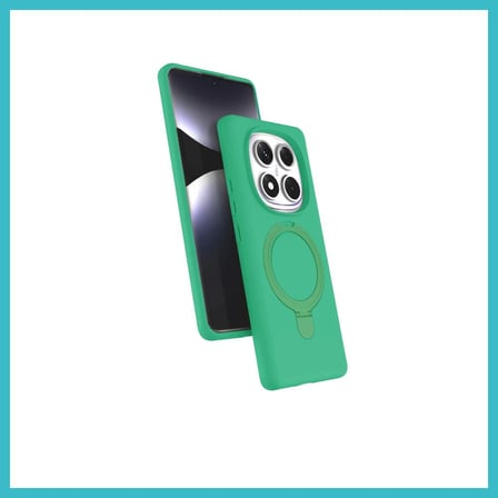 DEFNE STORE Redmi Note 14 Pro 4G Uyumlu Regal Magsafe Standlı Kapak - Yeşil DFNBEZ