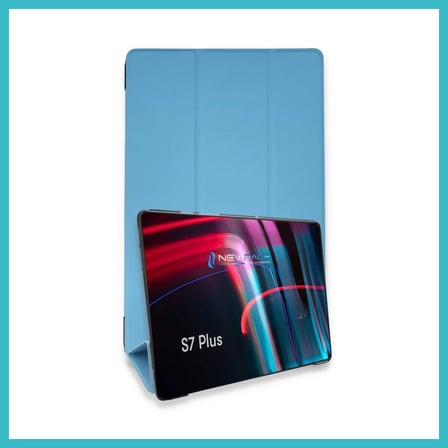 DEFNE STORE Samsung Galaxy T970 Tab S7 Plus 12.4 Kılıf Tablet Smart Kılıf - Mavi DFNBEZ