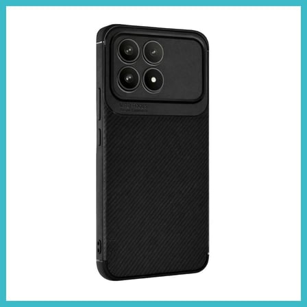 DEFNE STORE Poco F8 Pro Uyumlu Auto Focus Karbon Kapak - Siyah DFNBEZ