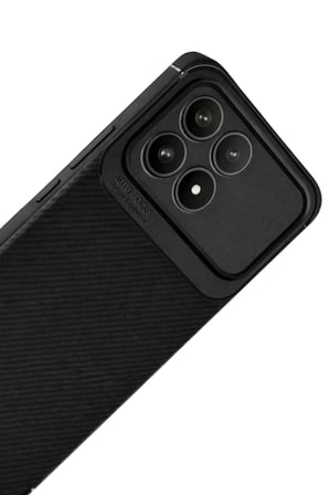 DEFNE STORE Poco F8 Pro Uyumlu Auto Focus Karbon Kapak - Siyah DFNBEZ