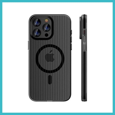 DEFNE STORE Joko iPhone 16 Pro Uyumlu Line Magsafe Kapak - Siyah DFNBEZ