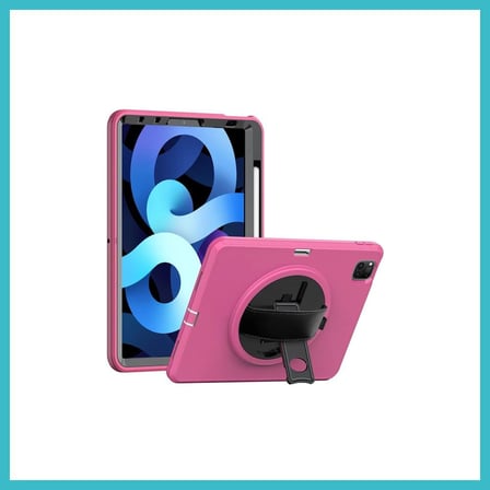 DEFNE STORE iPad Pro 11 (2018) Kılıf Hand Strap Tablet Kılıfı - Pembe DFNBEZ
