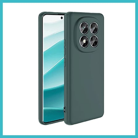 DEFNE STORE Redmi Note 14 Pro 4G Uyumlu Kılıf First Silikon - Koyu Yeşil DFNBEZ