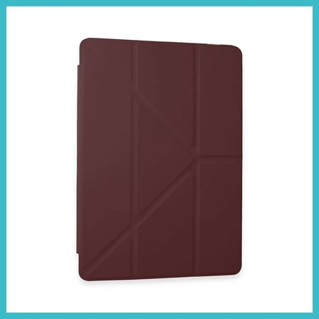 DEFNE STORE Samsung Galaxy Tab A9 Kılıf Kalemlikli Mars Tablet Kılıfı - Mürdüm DFNBEZ