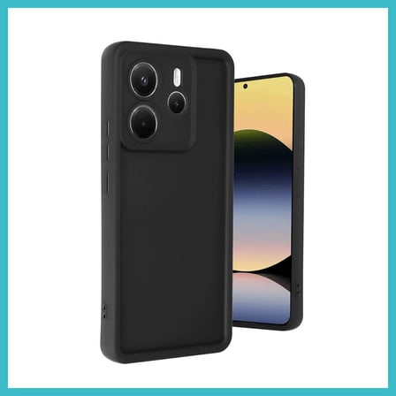 DEFNE STORE Redmi Note 14 4G Uyumlu Kılıf Viera Silikon - Siyah DFNBEZ