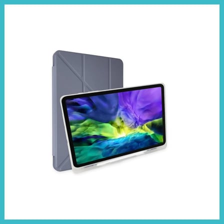DEFNE STORE Samsung Galaxy T870 Tab S7 11 Kılıf Kalemlikli Mars Tablet Kılıfı - Lavender DFNBEZ