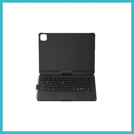 DEFNE STORE iPad Pro 11 (2024) F11 ATS Kılıf Magic Dönen Klavyeli Tablet Kılıf - Siyah DFNBEZ