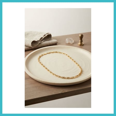 DEFNE STORE CM Yay Model Gold Renk 50 cm Kadın Kolye DFNBEZ