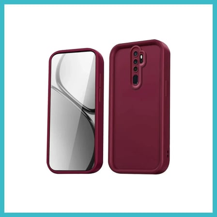 DEFNE STORE Redmi Note 8 Pro Uyumlu Kılıf Viera Silikon - Bordo DFNBEZ