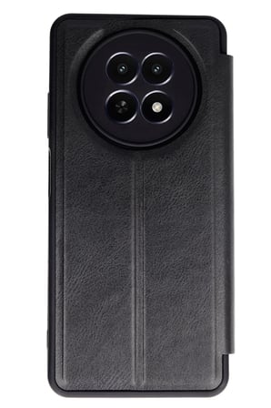 DEFNE STORE Realme 12 5G Uyumlu Kılıf Flip Cover - Siyah DFNBEZ