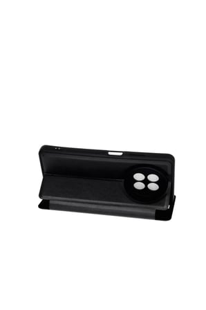 DEFNE STORE Realme 12 5G Uyumlu Kılıf Flip Cover - Siyah DFNBEZ