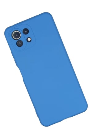 DEFNE STORE Mİ 11 Lite Uyumlu Kılıf Nano içi Kadife Silikon - Mavi DFNBEZ