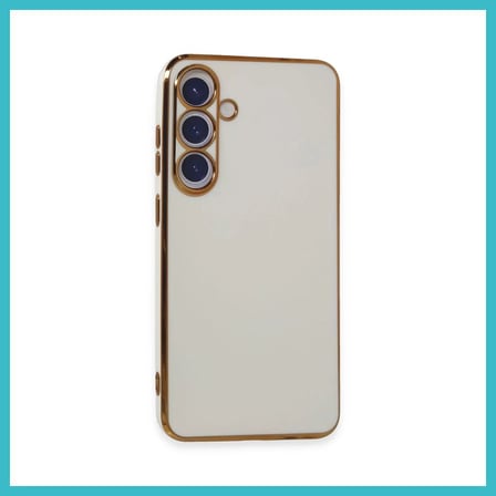 DEFNE STORE Samsung Galaxy S24 Plus Uyumlu Kılıf Volet Silikon - Beyaz DFNBEZ