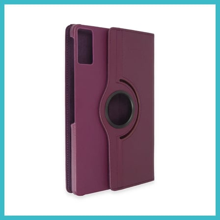 DEFNE STORE Pad 6 Kılıf 360 Tablet Deri Kılıf - Mürdüm DFNBEZ