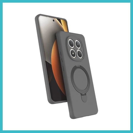 DEFNE STORE Redmi Note 15 Pro 5G Uyumlu Regal Magsafe Standlı Kapak - Titan Gri DFNBEZ