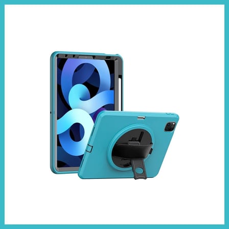 DEFNE STORE iPad Pro 11 (2018) Kılıf Hand Strap Tablet Kılıfı - Turkuaz DFNBEZ