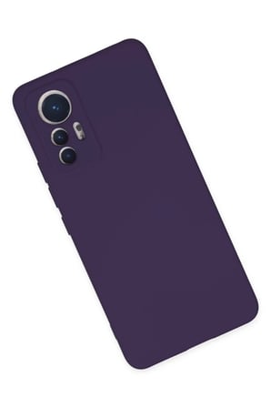 DEFNE STORE Mi 12 Lite Uyumlu Kılıf Nano içi Kadife Silikon - Mor DFNBEZ