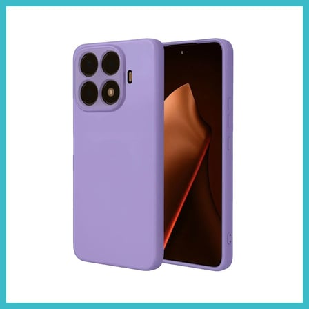 DEFNE STORE Mi 15T Pro Uyumlu Nano içi Kadife Silikon - Lila DFNBEZ