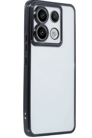 DEFNE STORE Redmi Note 13 Pro 5G Uyumlu Kılıf Lensli Silikon - Siyah DFNBEZ