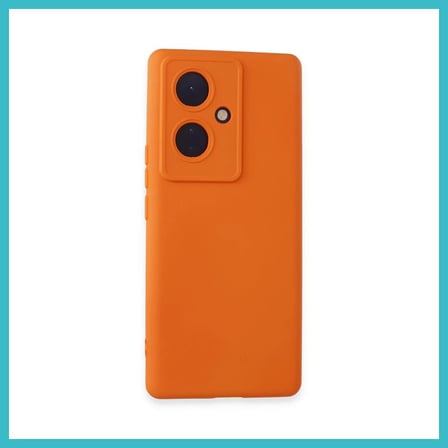 DEFNE STORE Vivo V29 Lite Uyumlu Kılıf Nano içi Kadife Silikon - Turuncu DFNBEZ