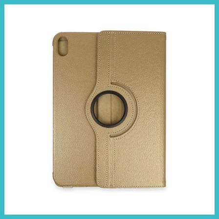 DEFNE STORE iPad 2025 10.9 10.Nesil (A16) Kılıf 360 Tablet Deri Kılıf - Gold DFNBEZ