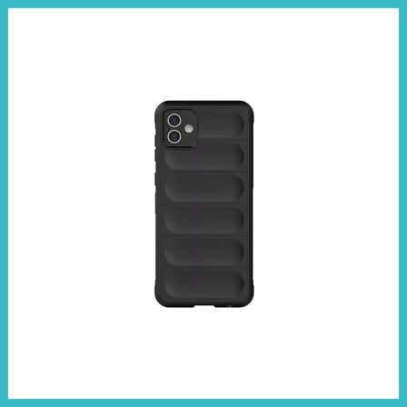 DEFNE STORE Samsung Galaxy A06 Uyumlu Kılıf Optimum Silikon - Siyah DFNBEZ