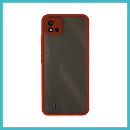 DEFNE STORE Realme C11 2021 Uyumlu Kılıf Montreal Silikon Kapak - Kırmızı DFNBEZ