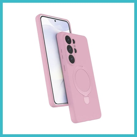 DEFNE STORE Samsung Galaxy S26 Ultra Uyumlu Regal Magsafe Standlı Kapak - Açık Pembe DFNBEZ