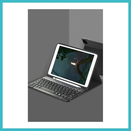 DEFNE STORE iPad Pro 11 (2024) Kılıf KC01 Smart Klavyeli Tablet Kılıfı - Siyah DFNBEZ