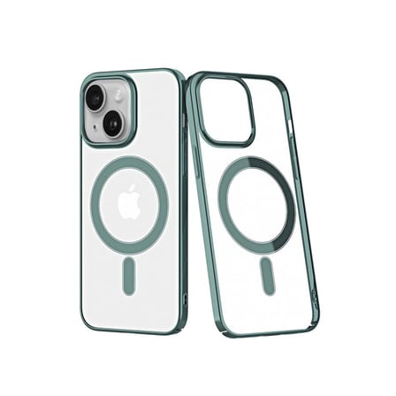 DEFNE STORE iPhone 14 Plus Uyumlu Kılıf Element Magneticsafe Sert Kapak - Köknar Yeşili DFNBEZ