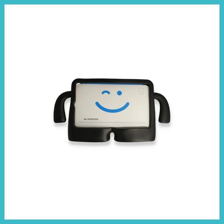 DEFNE STORE iPad 2025 10.9 10.Nesil (A16) Kılıf Karakter Tablet Silikon - Siyah DFNBEZ