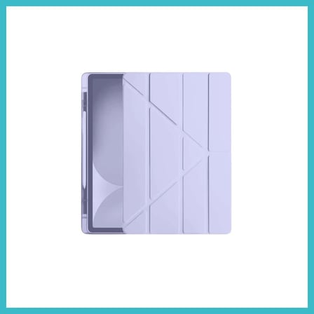 DEFNE STORE iPad Pro 11 (2024) Kılıf Kalemlikli Hugo Tablet Kılıfı - Lila DFNBEZ