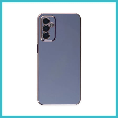 DEFNE STORE Samsung Galaxy M23 Uyumlu Kılıf Volet Silikon - Mavi DFNBEZ