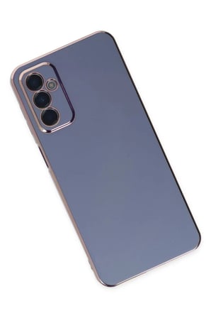 DEFNE STORE Samsung Galaxy M23 Uyumlu Kılıf Volet Silikon - Mavi DFNBEZ