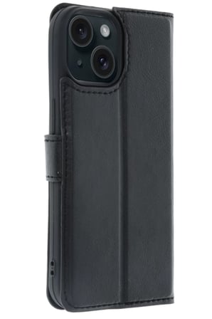 DEFNE STORE iPhone 15 Uyumlu Trend S Plus Kapaklı Kılıf - Siyah DFNBEZ