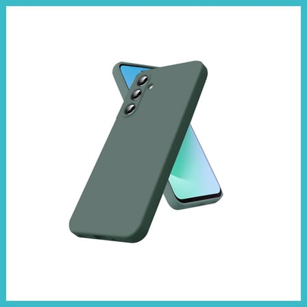 DEFNE STORE Samsung Galaxy S25 FE Uyumlu First Silikon - Koyu Yeşil DFNBEZ