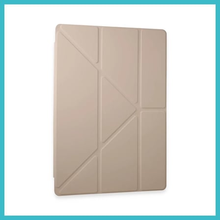 DEFNE STORE Samsung Galaxy Tab A9 Plus Kılıf Kalemlikli Mars Tablet Kılıfı - Rose Gold DFNBEZ