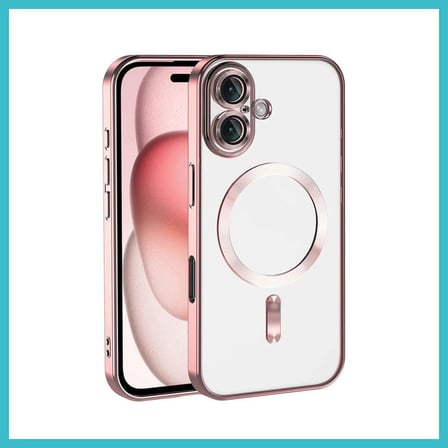 DEFNE STORE iPhone 17 Uyumlu Kross Magneticsafe Kapak - Rose DFNBEZ