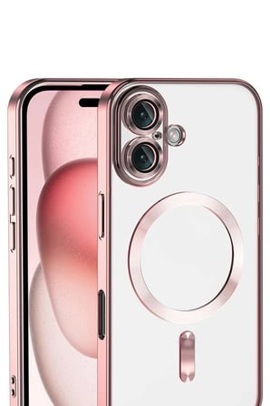 DEFNE STORE iPhone 17 Uyumlu Kross Magneticsafe Kapak - Rose DFNBEZ